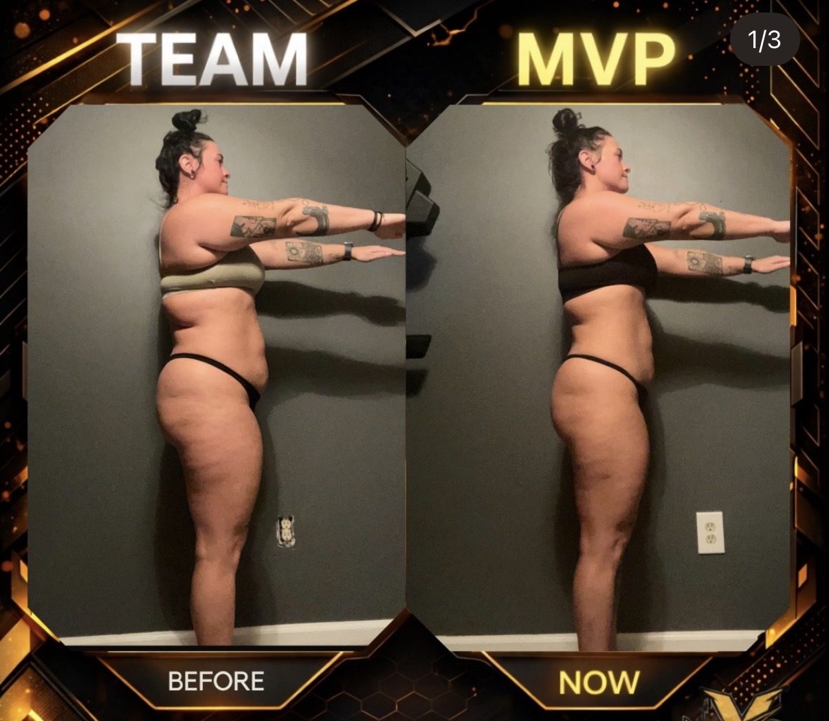 MVP client before and after transformation